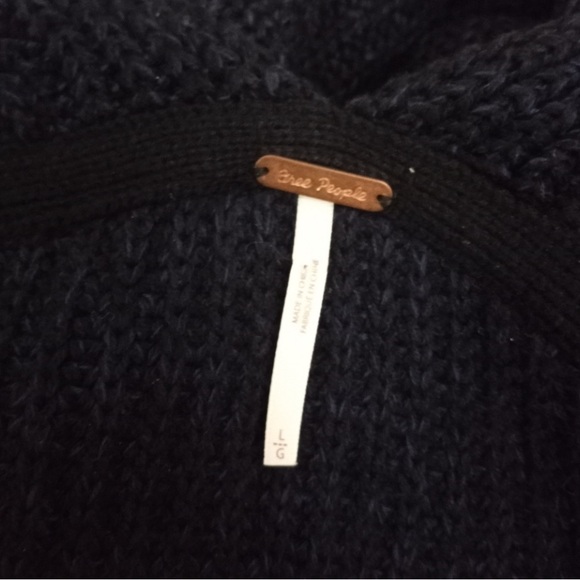 Free People Navy Cardigan Sweater - Picture 2 of 8